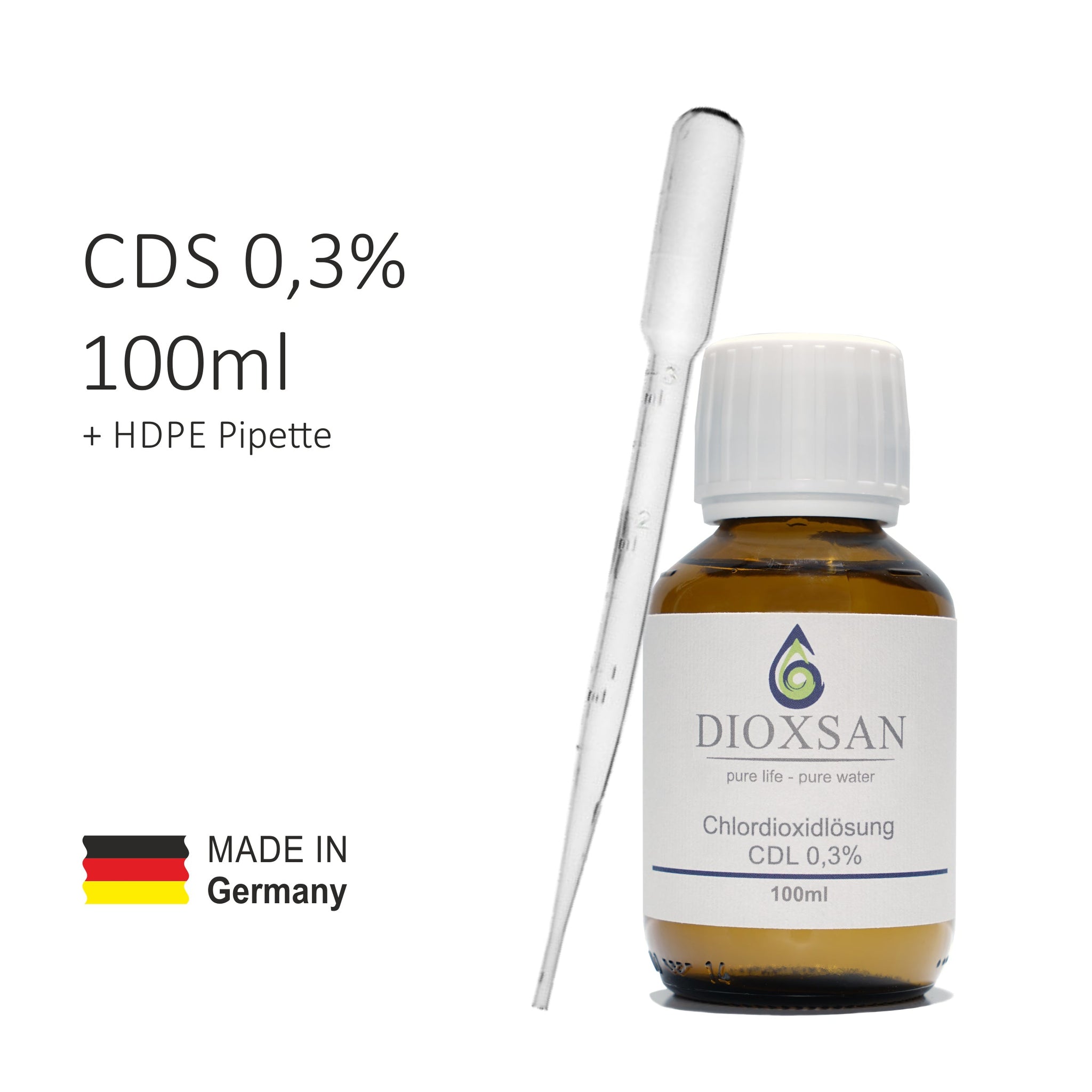 100ml Chlorine Dioxide Solution CDS 0,3% – Dioxsan