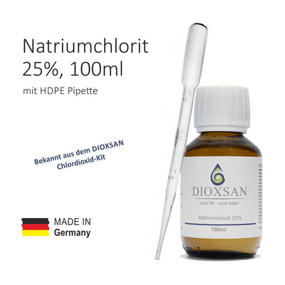 100ml Sodium Chlorite NaClO2 25% Individual Component